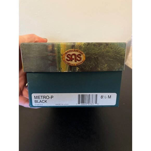 SAS Metro P Tripad Comfort Black Patent Leather Slip On Loafers Horse Bit 8.5 M - Picture 10 of 10